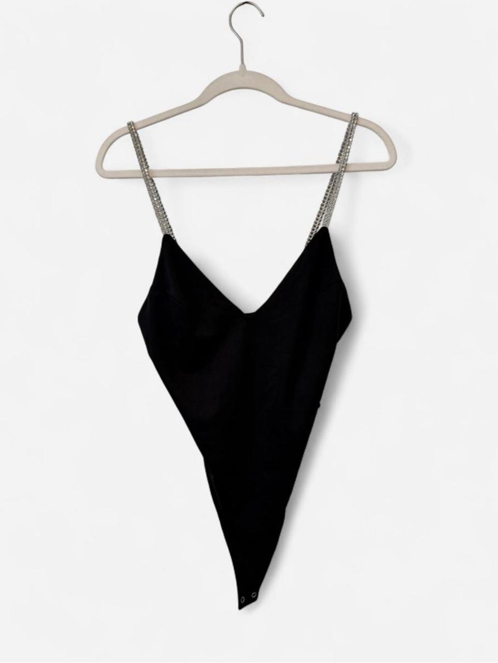 Forever 21 Black Camisole Top with Chain Straps
